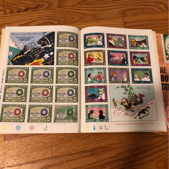 Vintage 1990 Doonesbury Stamp Album, Sixteen Sheets Celebrating 20 years (2) - Picture 5 of 5